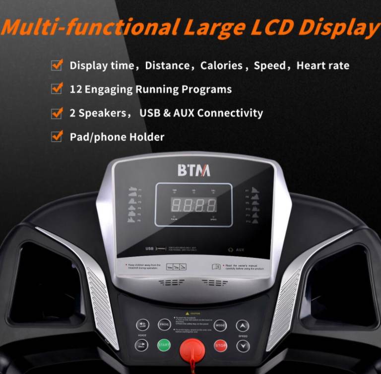 BTM Folding Motorized Treadmill