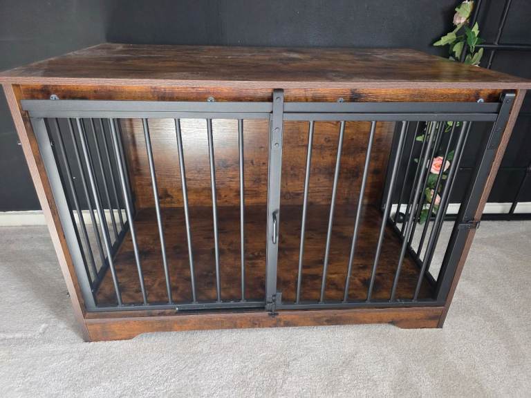 2 furniture dog cages