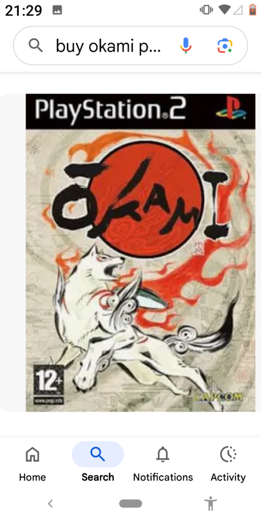 image for Playstation 2, PS2. Okami. Rare/retro and beautiful. Xmas family fun. 
