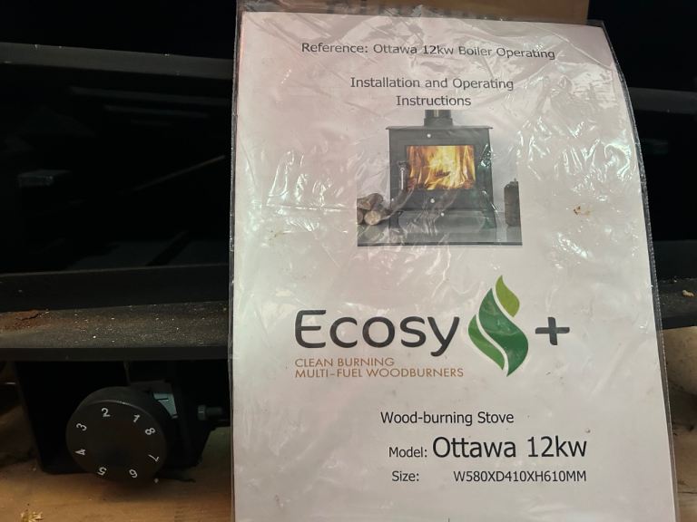 Ecosys Ottawa 12kW Boiler Stove Log Burner NEW