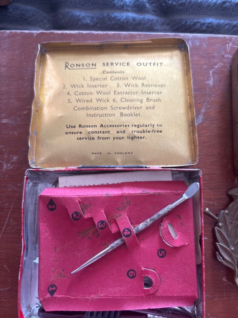 Vintage Ronson Service Outfit for Lighters – Good Condition