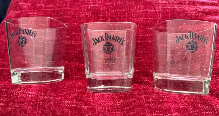 Jack Daniel's Old No. 7 Whiskey Glasses - Set of 3