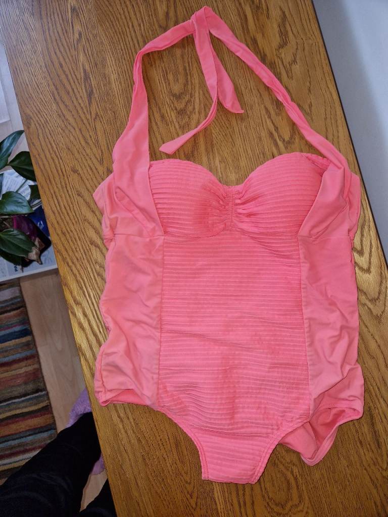 Ladies Coral Swimming Costume size 16