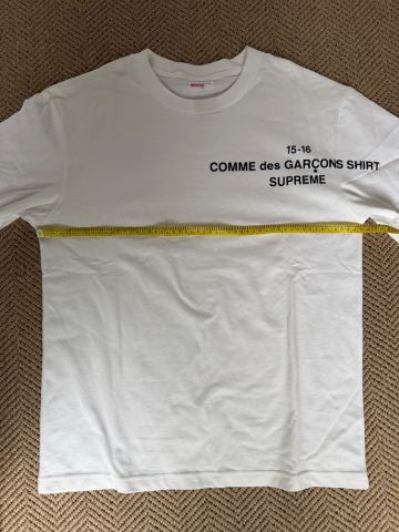 Supreme x CDG Shirt - Men's White Long Sleeve T Shirt - New