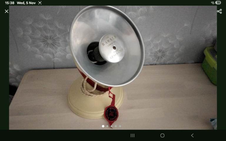 Vintage the barber luminous heat generator untested 