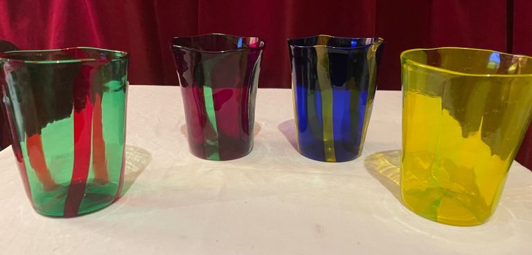 4 Venetian glasses