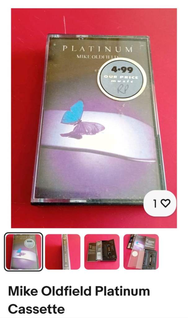 Mike Oldfield Platinum cassette 