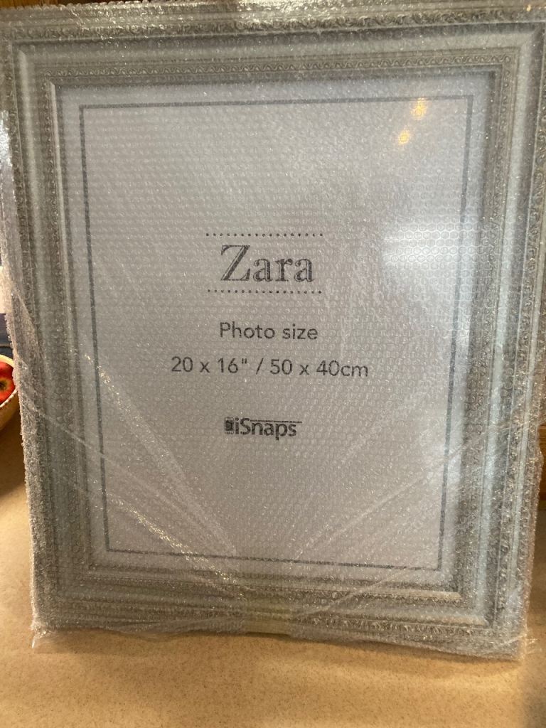 New Large Zara ornate silver picture frames 50 x 40cm