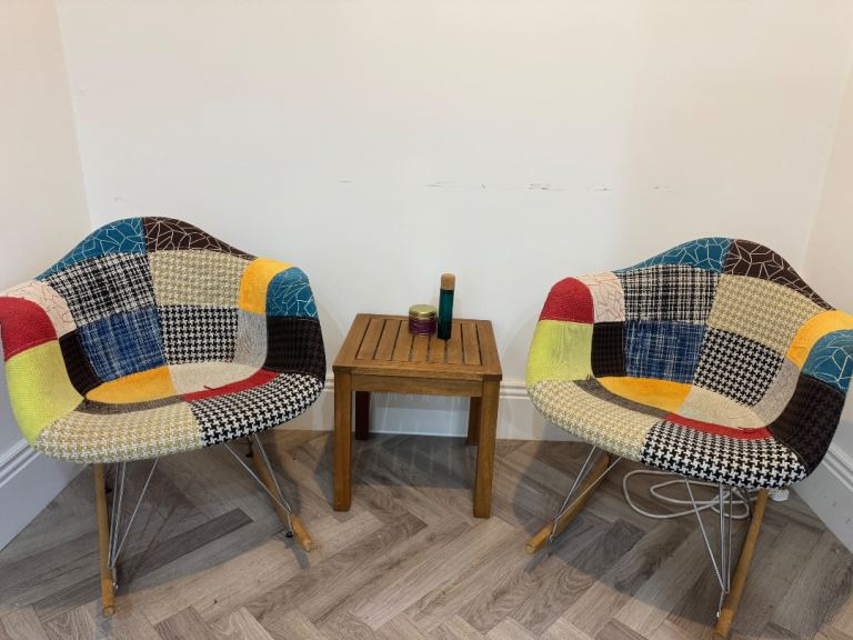 Patchwork Rocking Chair RRP £150 x 2