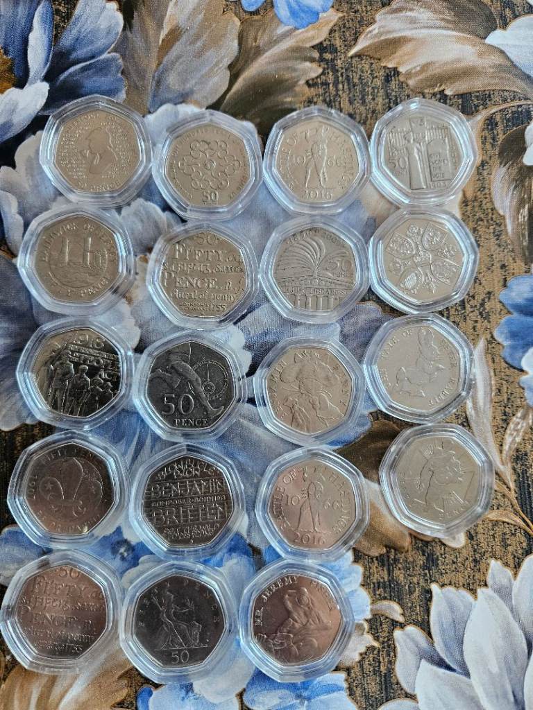Coins-50p 20p 2£ 