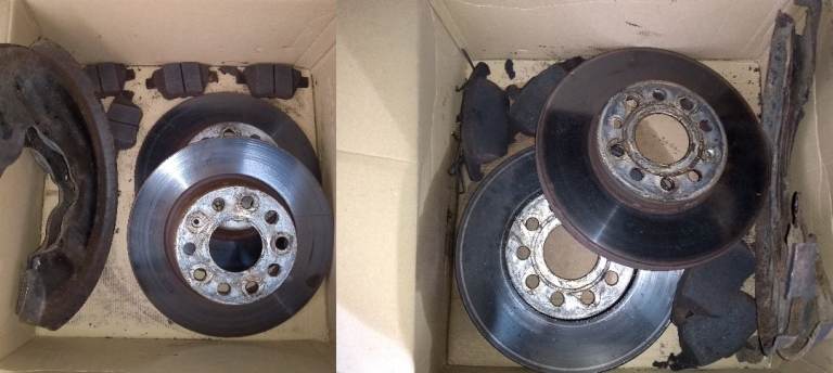 VAG (AUDI / SEAT / SKODA / VW) COMPLETE BRAKE DISC DISCS + PAD PADS SET (4+4)