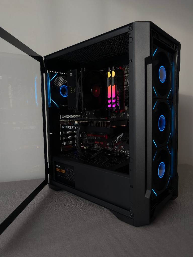 AMD Ryzen 5 5500 | 16GB | 1TB NVMe | RTX 12GB |  Gaming PC | EVGA | MSI |
