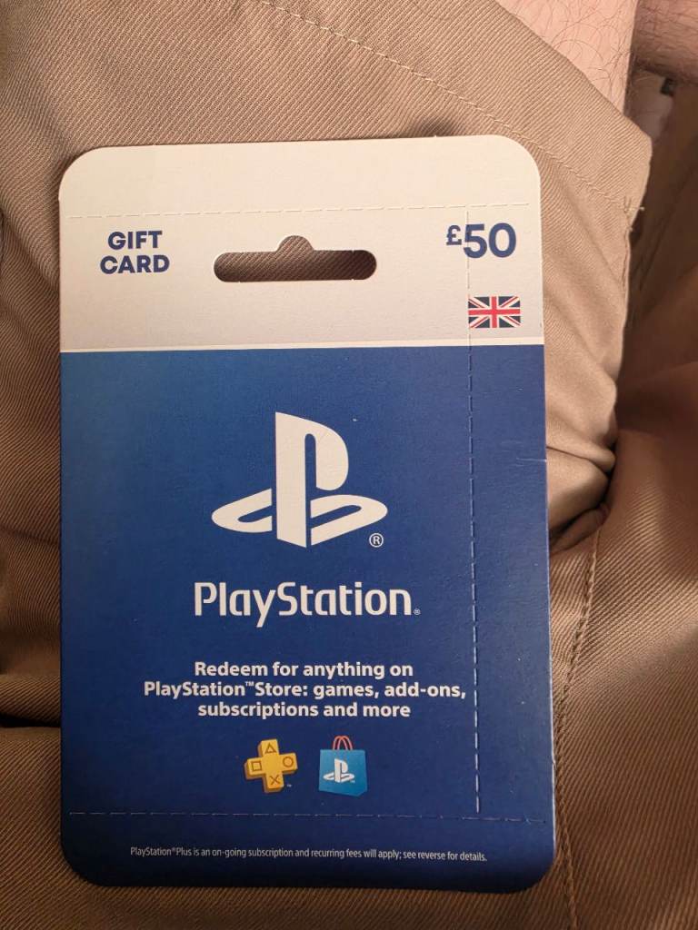 PlayStation £50 Gift Card - Brand New
