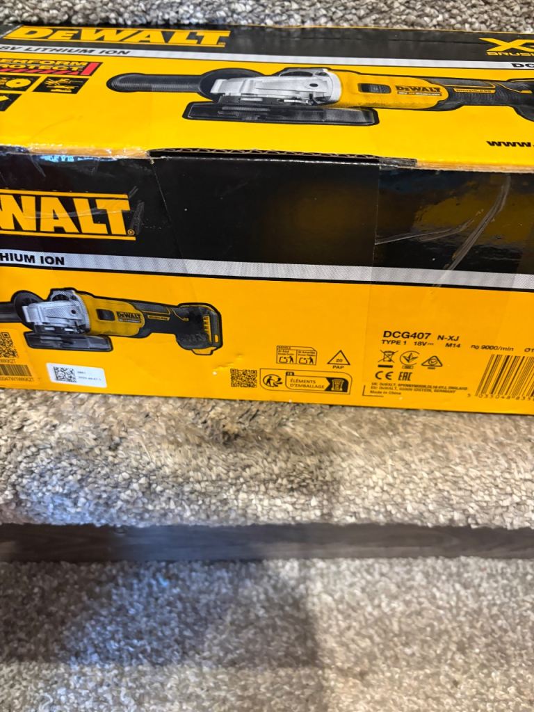 DeWalt DCG407N XR Brushless Angle Grinder – Brand New