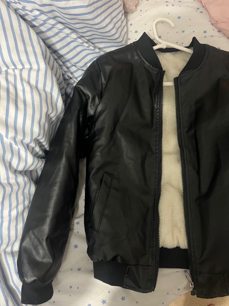 Black jacket winter wool wear