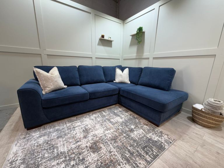 Blue DFS Orka Corner Sofa 