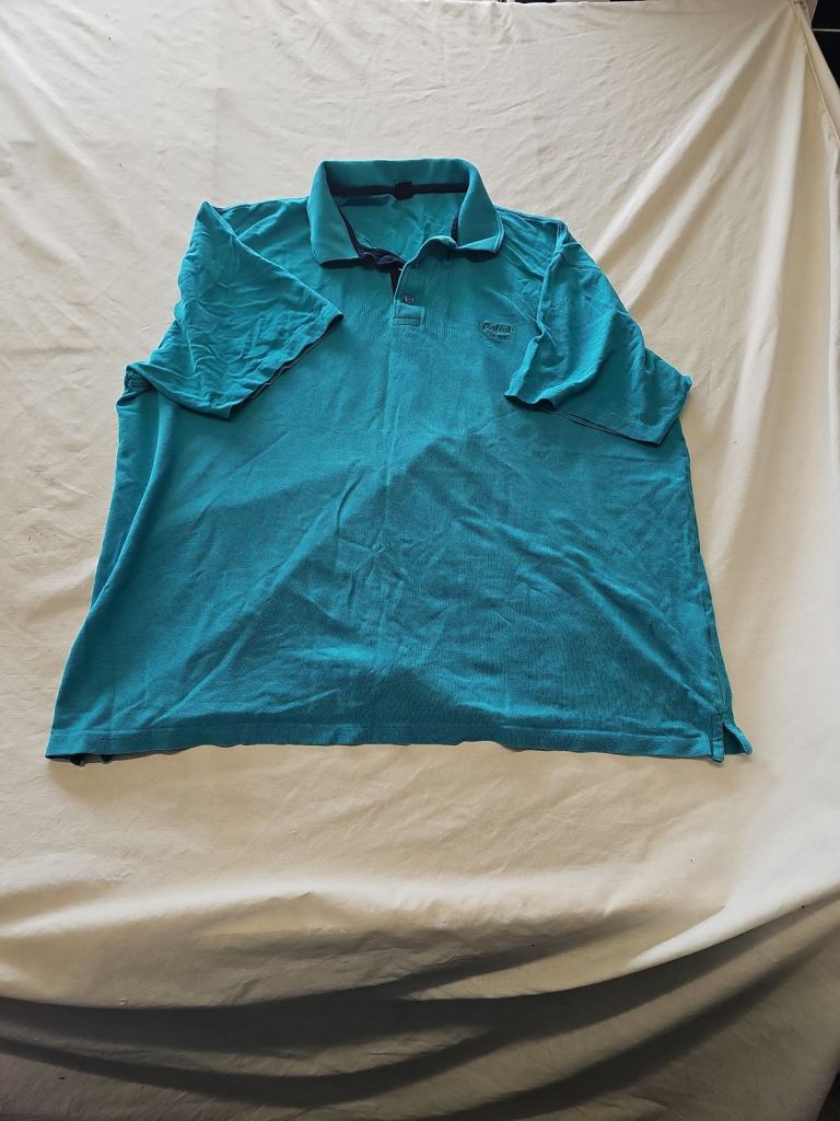 Cotton Traders Turquoise 2XL Pique Polo Shirt  391