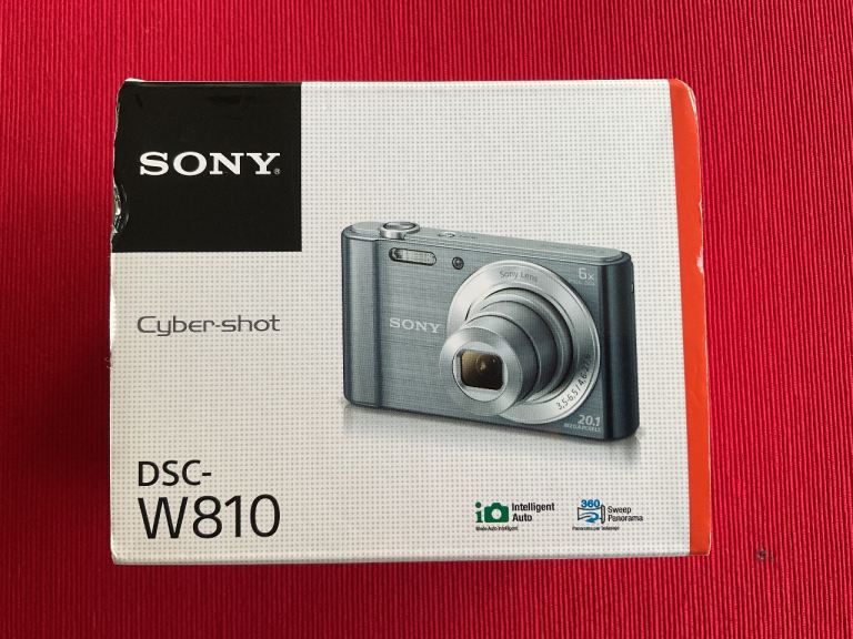 🔥 SEALED Sony Cyber-shot DSC-W810 Black 20.1MP Digicam NEW Retro Y2K