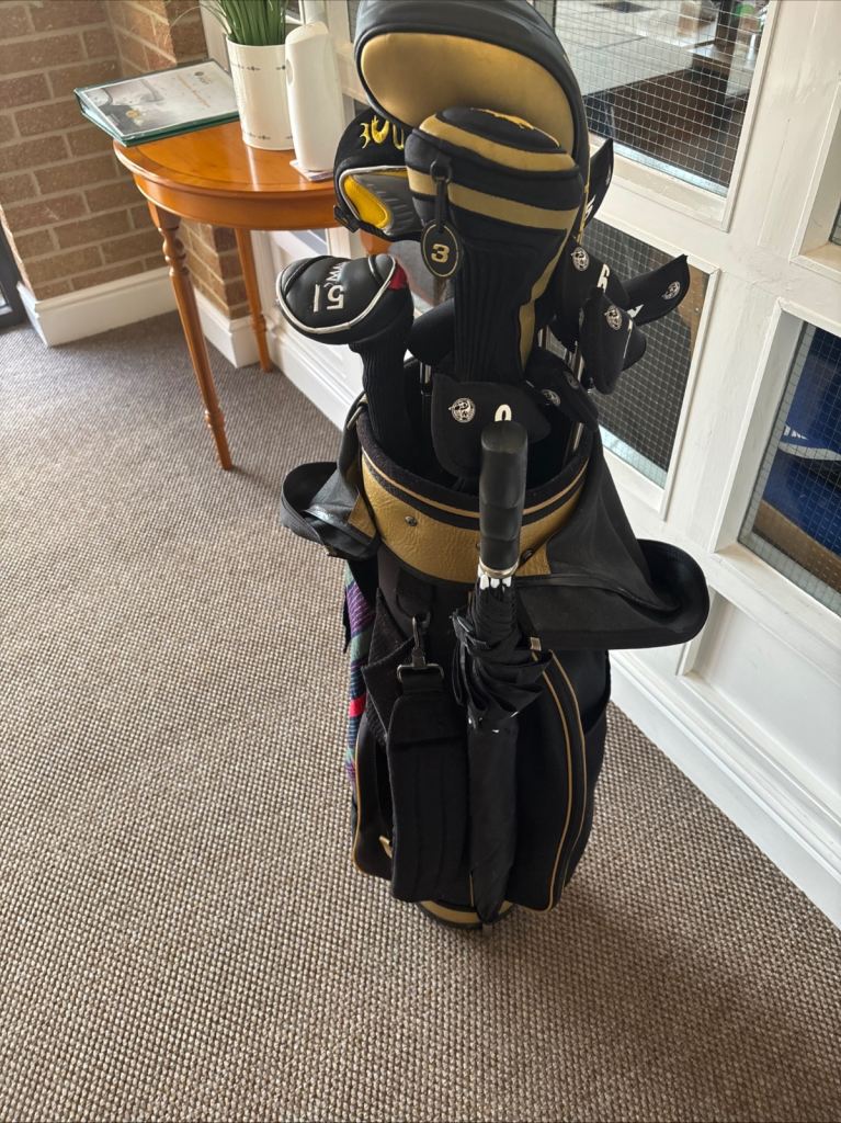 Cobra Golf Club Set with Bag – Black and Gold, Good Condition