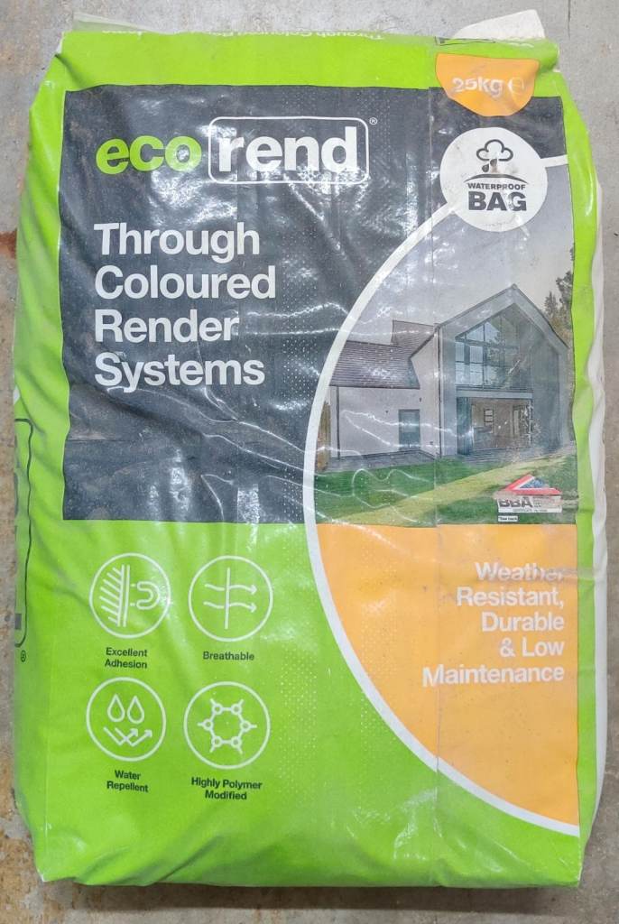 Ecorend Through Coloured Render Systems - 25kg New