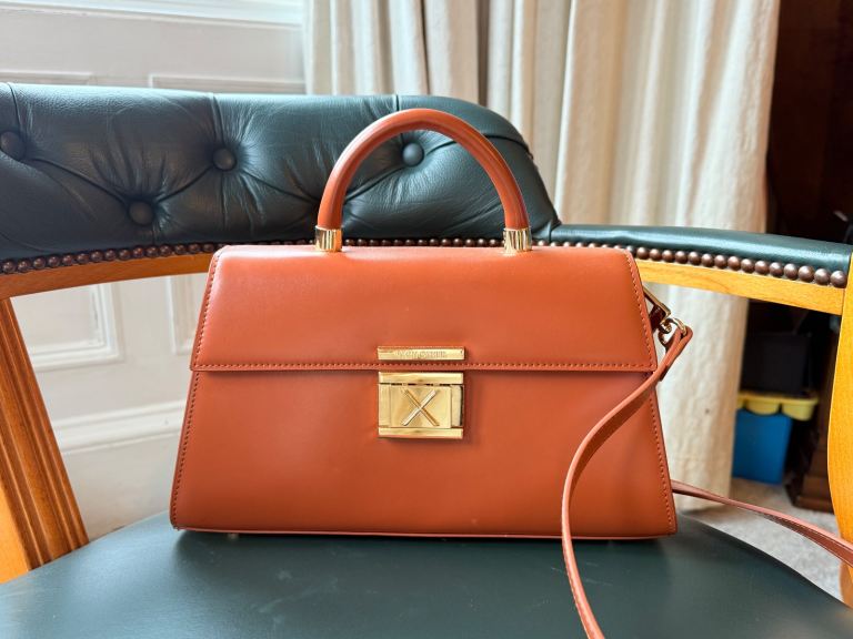Each other  leather handbag with Handles Like New