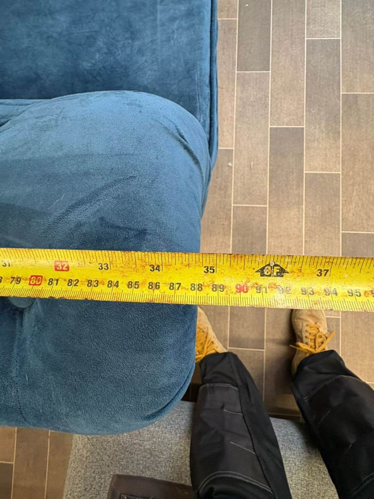 Lovely French Velvet Sofa, Armchair and Footstool. Delivery available🚛