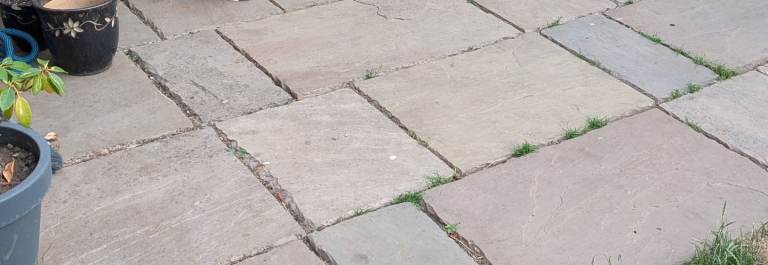 Indian sandstone patio flags 
