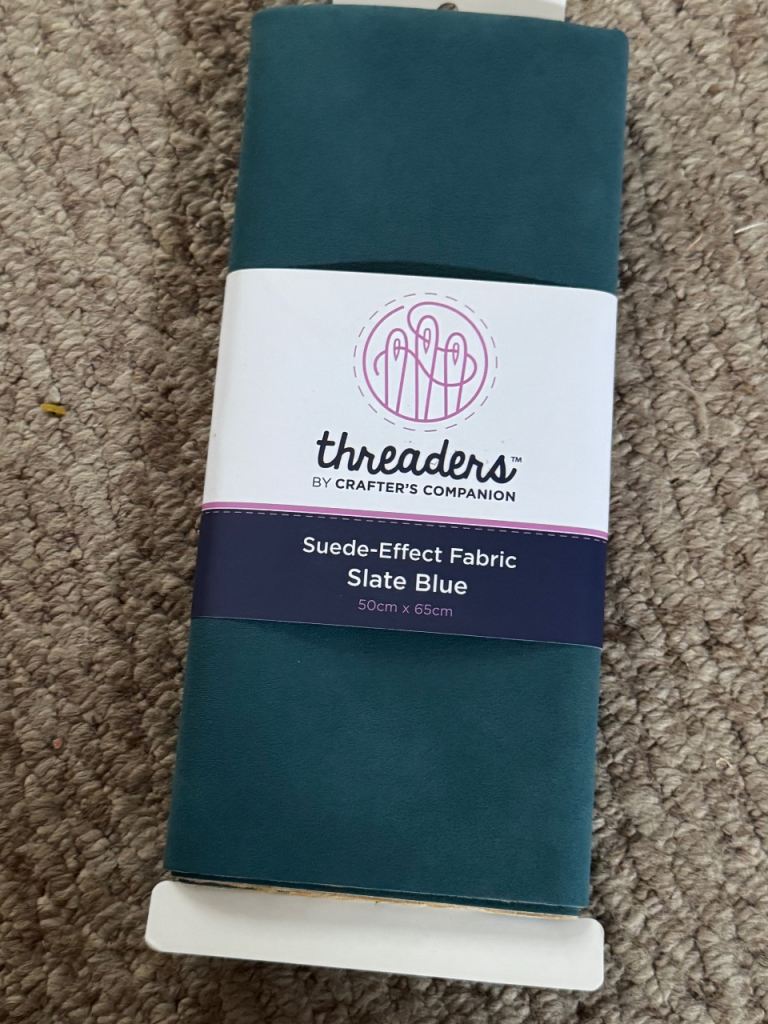Crafters Companion Threaders Suede-Effect Fabric Slate Blue 