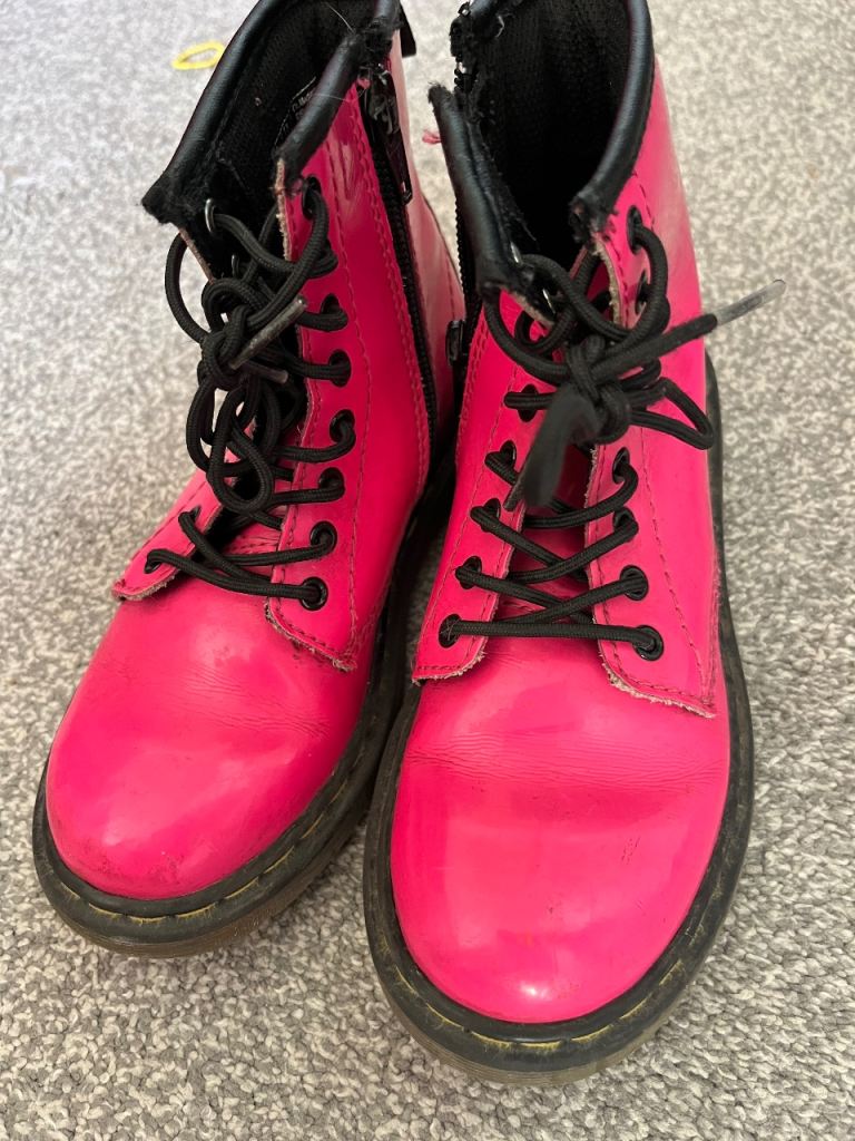 Dr. Martens Kids Pink Boots – Good Condition