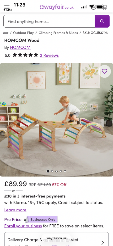 Climbing frame