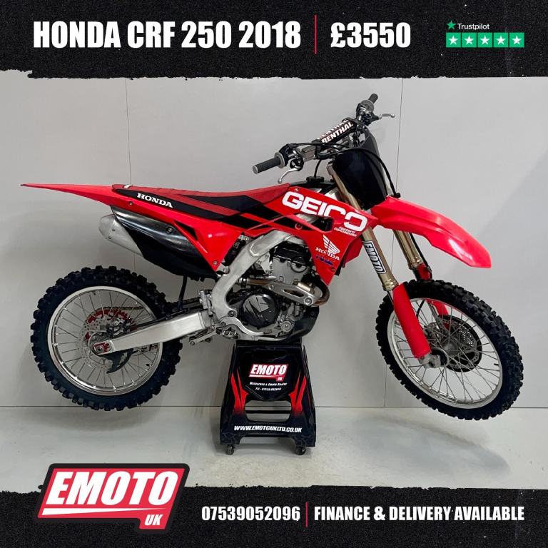 HONDA CRF 250 2018 Motocross Bike 250cc @EmotoUK - Finance Available