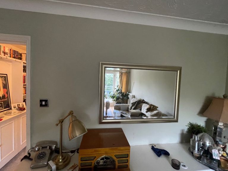 SILVER frame mirror