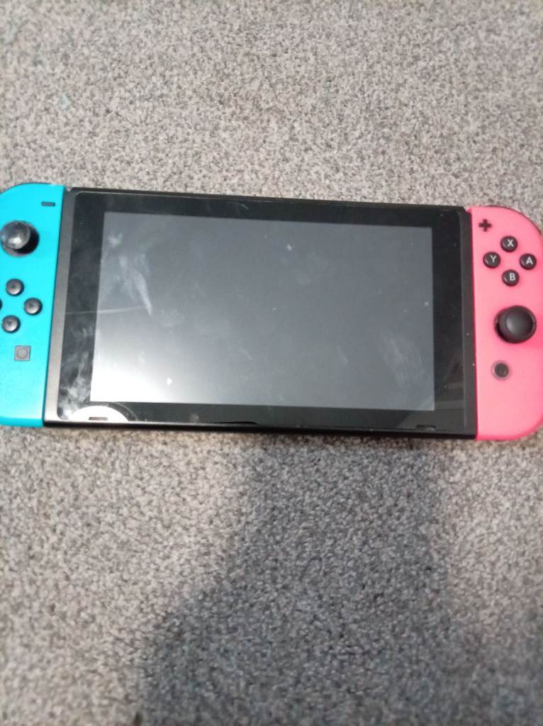 Nintendo Switch Console with Neon Blue & Pink Joy-Cons
