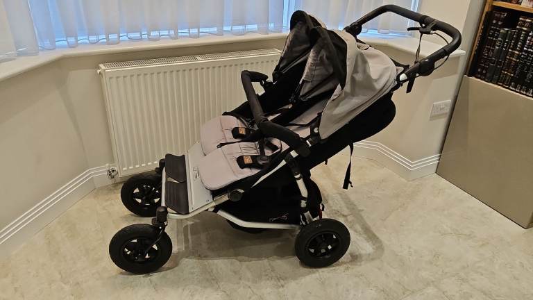 Mountain Buggy Duet Double Pushchair - Grey