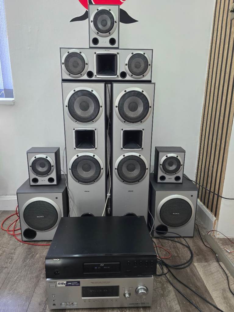 Sony 6.2 Channel Home Theatre System 1510W And Denon DBP-2010 Blu-ray.
