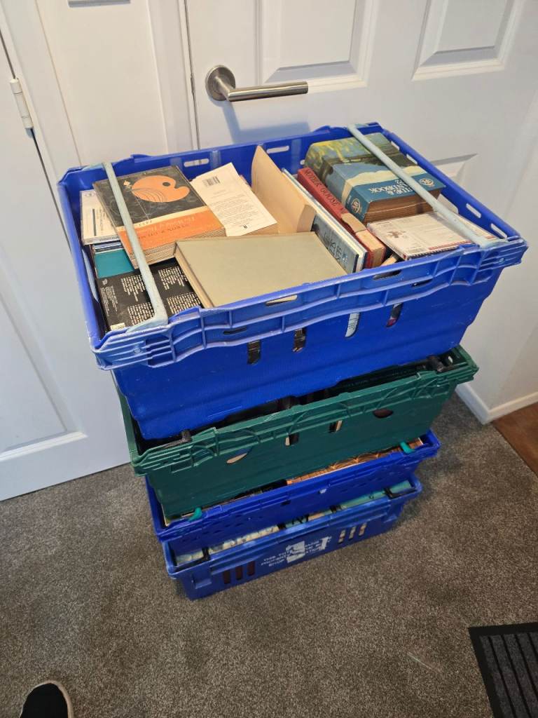 Joblot of 4 crates of books( crates not included)