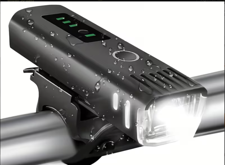 Mountain Bike Lights USB Rechargeable Bicycle LED Torch Front Rear Lamp Set Kit