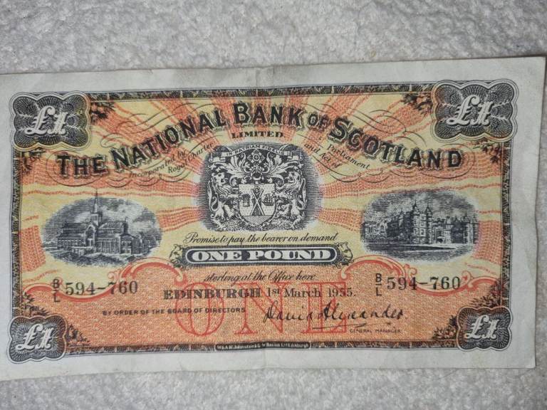 image for The National Bank of Scotland £1 note