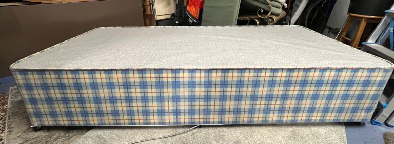 Single Bed Base on wheels 3ft (74" x 3ft wide) - BASE only 