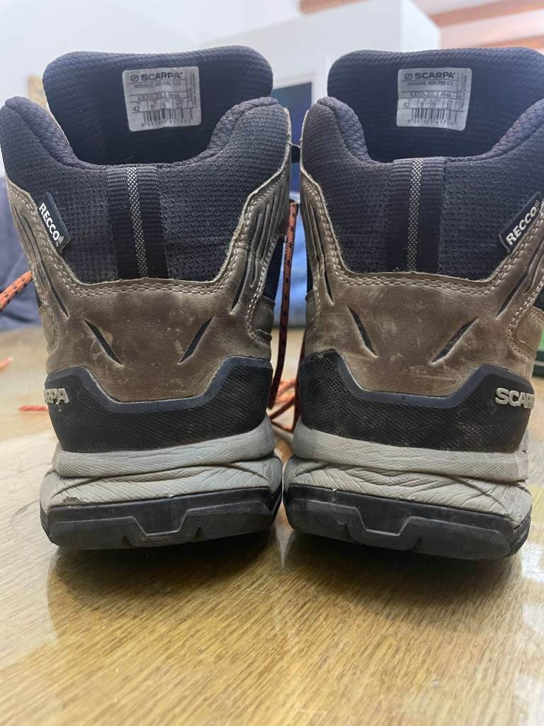 Scarpa Men's Moraine Mid Pro Gtx Hiking Boots (Fossil Brown) - Size 8 / 42 Goretex Boots