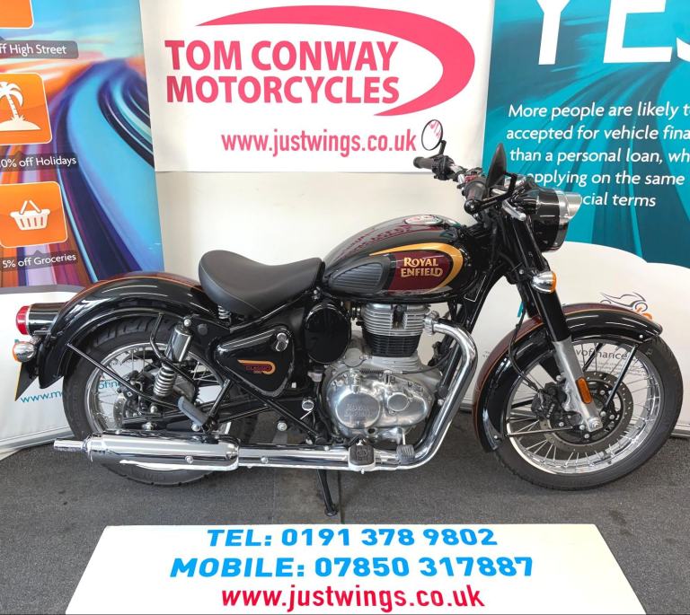 ROYAL ENFIELD CLASSIC 350, 2022(72), 1 OWNER, ONLY 341 GENUINE MILES, £3295