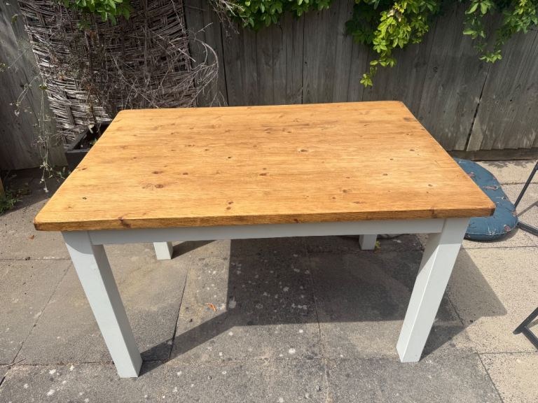 Solid Wood Dining Table – Good Condition