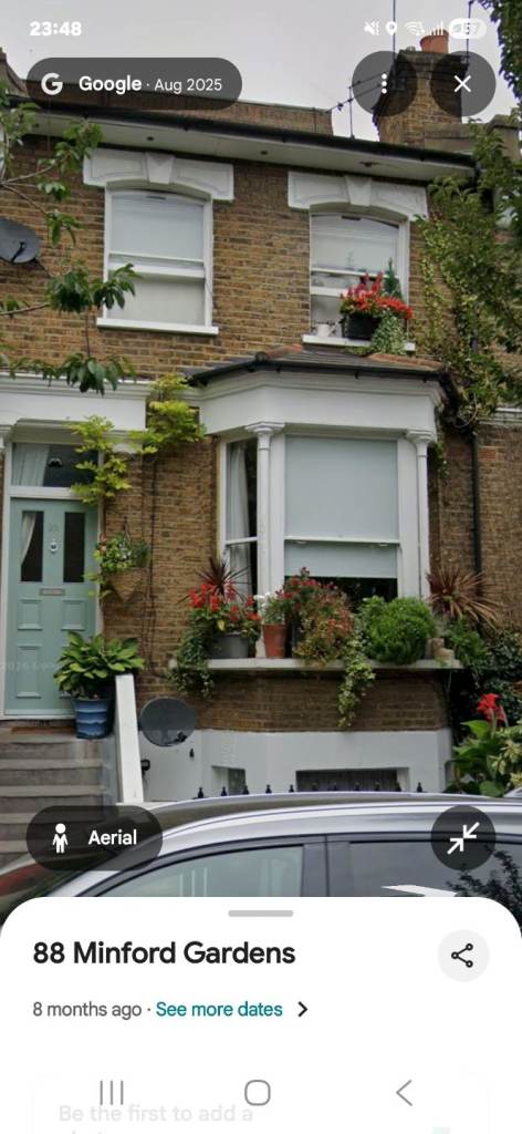 3 bedroom victorian probably in w14 0ap Shepherds bush. 