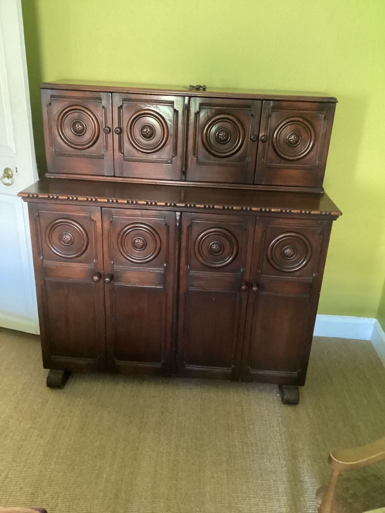 Dark wood sideboard