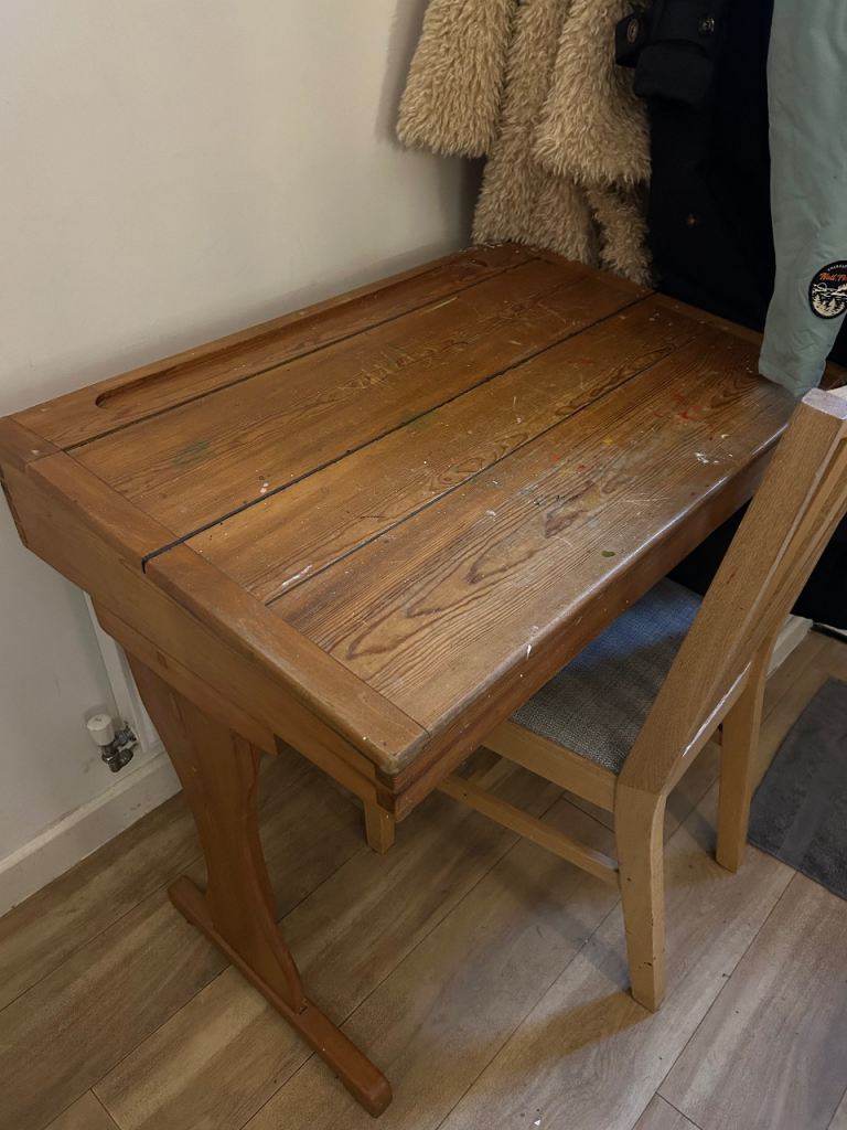 Vintage oak desk 