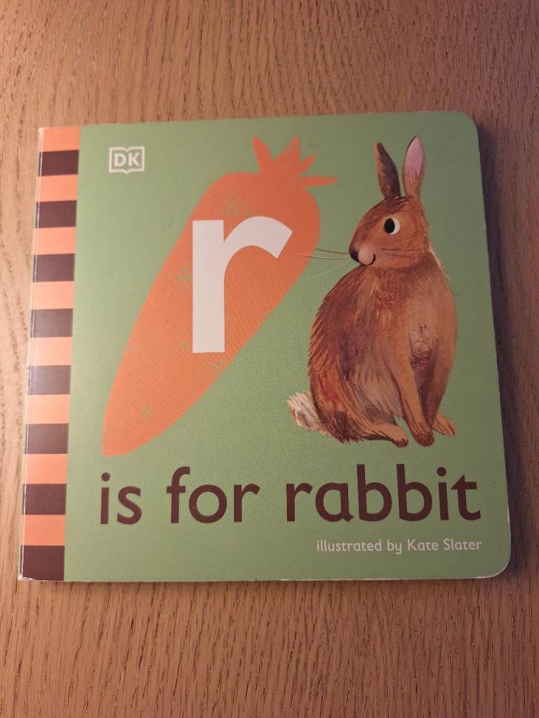DK 'R is for Rabbit' Board Book