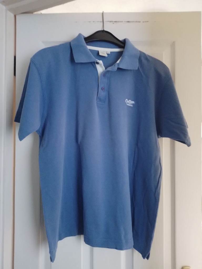POLO-TSHIRT - 'COTTON TRADERS' LARGE - CHEST 44/46ins. GOOD CONDITION.