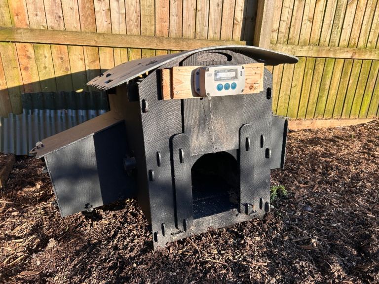 Recycled plastic chicken coop