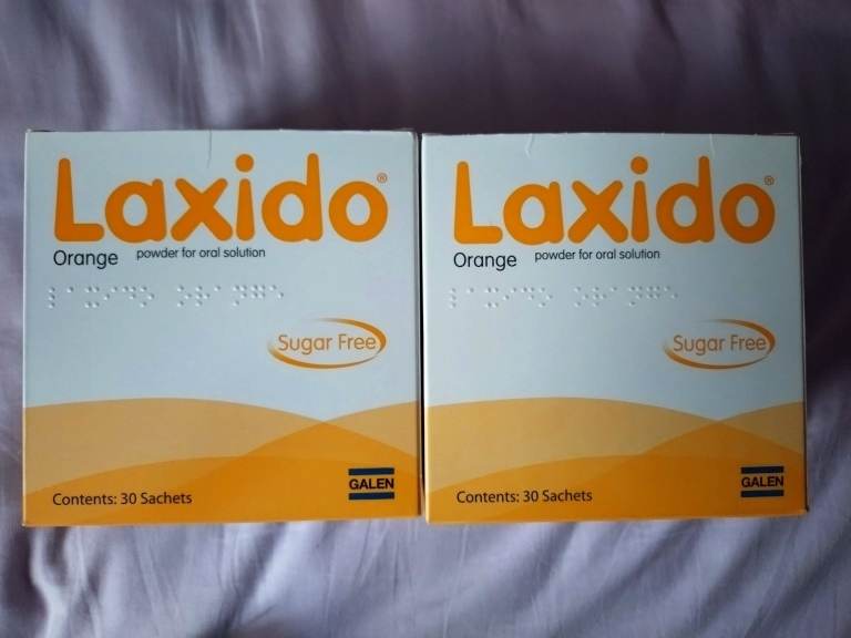 Laxido 2 x 30 Sachets Box - Sugar Free Orange Flavour Laxative Powder- 2027 Expiry Date Marcogol