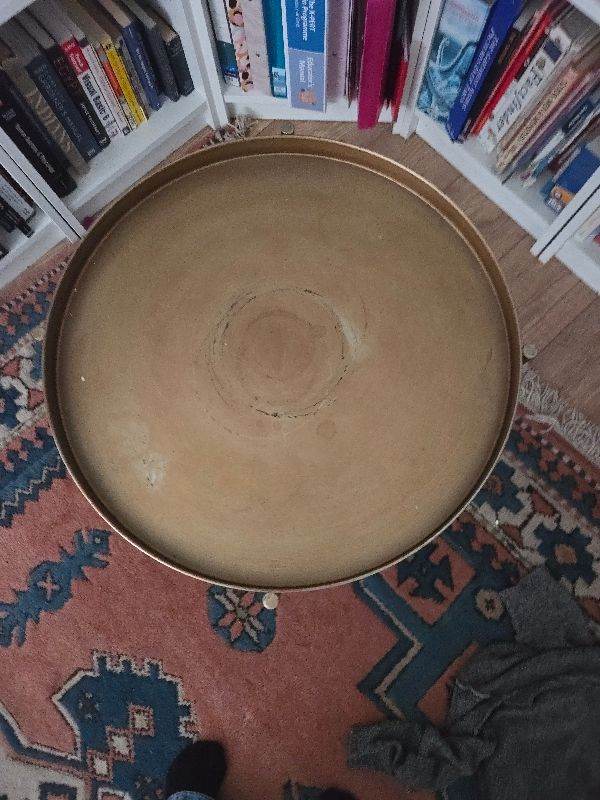 Round Gold Coffee Table